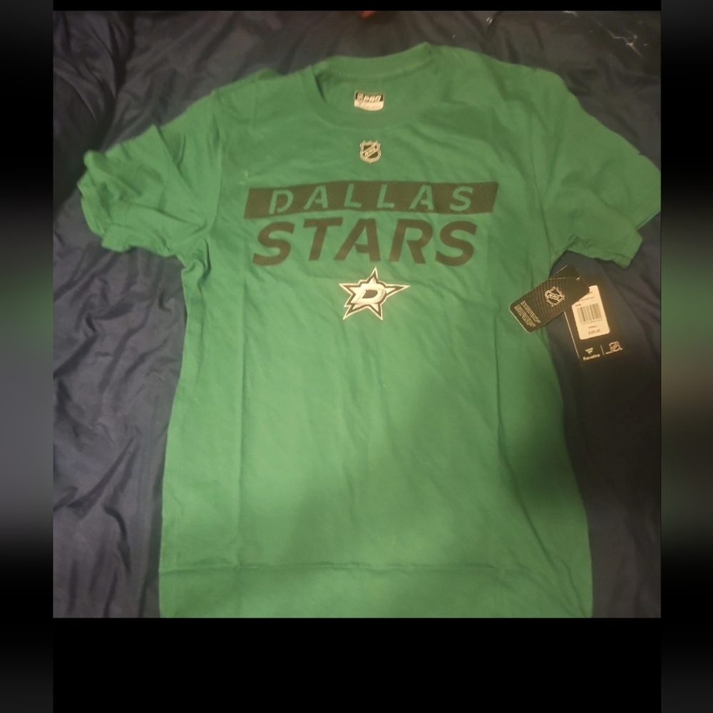 Mens Dallas Stars T Shirt Fanatics Pro Brand Green Small Brand New With Tags